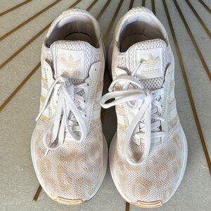 Adidas White and Cream Sneakers